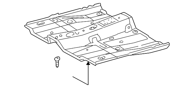 58111-17050 Деталь FRONT FLOOR PAN