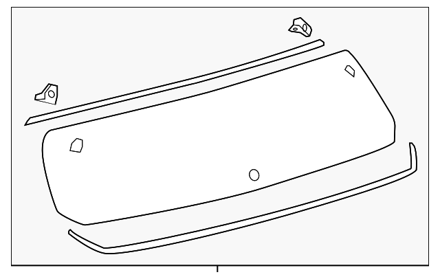 68105-12450 Деталь LIFT GATE GLASS