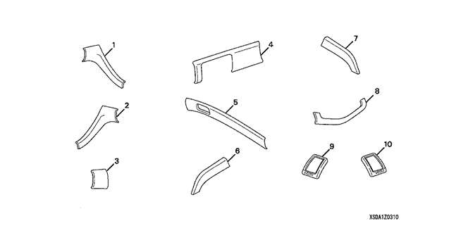 ACCESSORIES/INTERIOR TRIM KIT (BURLWOOD LOOK) for 2003 Honda ACCORD SEDAN #1