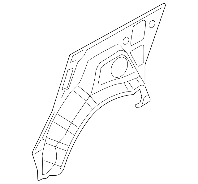 G6713-3BAMA Деталь OUTER WHEELHOUSE, LEFT