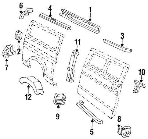 E-250 Econoline Club Wagon INNER STRUCTURE