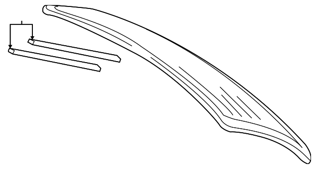 4L0-845-501-NVB Деталь LIFT GATE GLASS