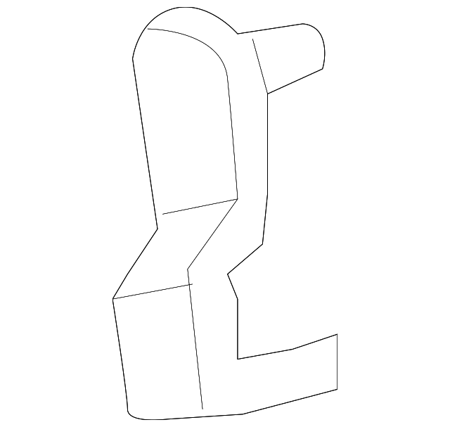 64726-52020 SIDE TRIM PANEL RETAINER, LEFT