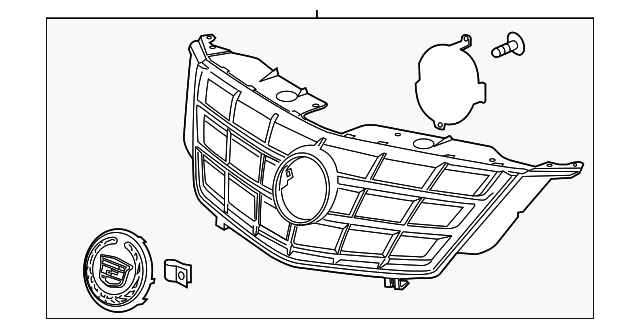 22887925 Деталь UPPER GRILLE