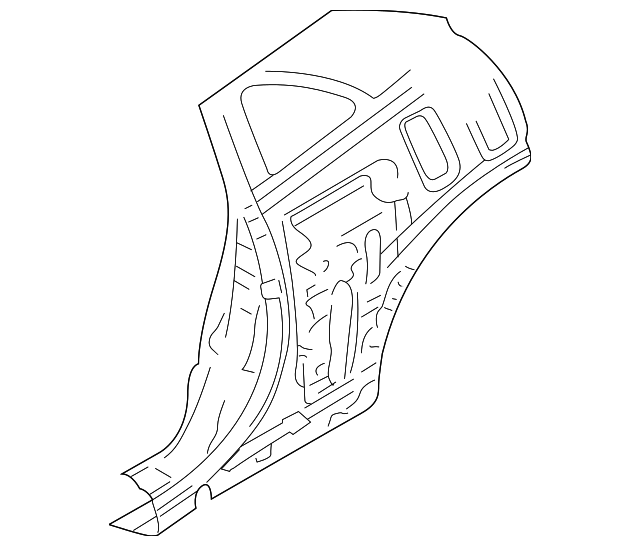 MR392648 Деталь LOWER PANEL, RIGHT