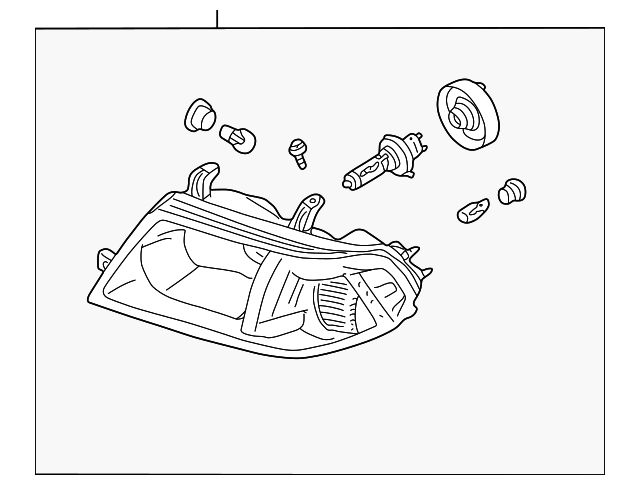 MN117970 Деталь HEADLAMP ASSY, RIGHT