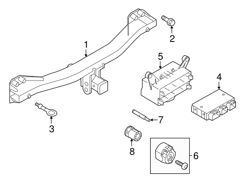 Touareg TRAILER HITCH COMPONENTS
