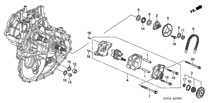 TRANSMISSION - AUTOMATIC/AT OIL PUMP for 2005 Honda INSIGHT #1