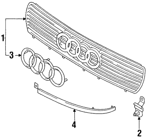 Cabriolet GRILLE & COMPONENTS