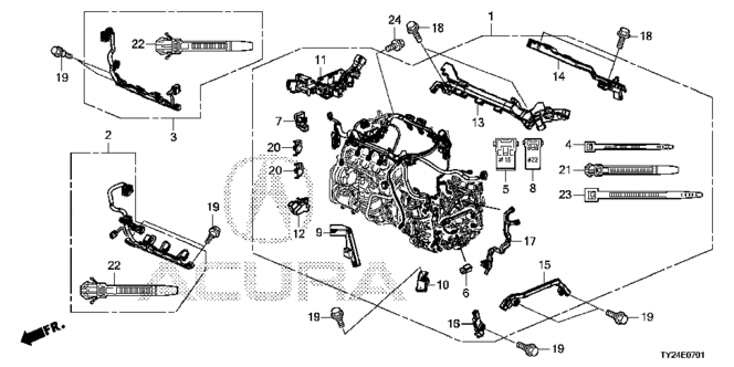 RLX ENGINE WIRE HARNESS (4WD)