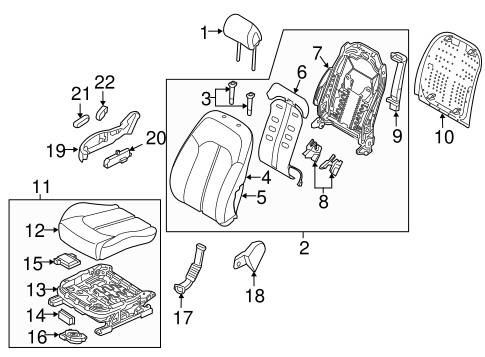 Sonata PASSENGER SEAT COMPONENTS