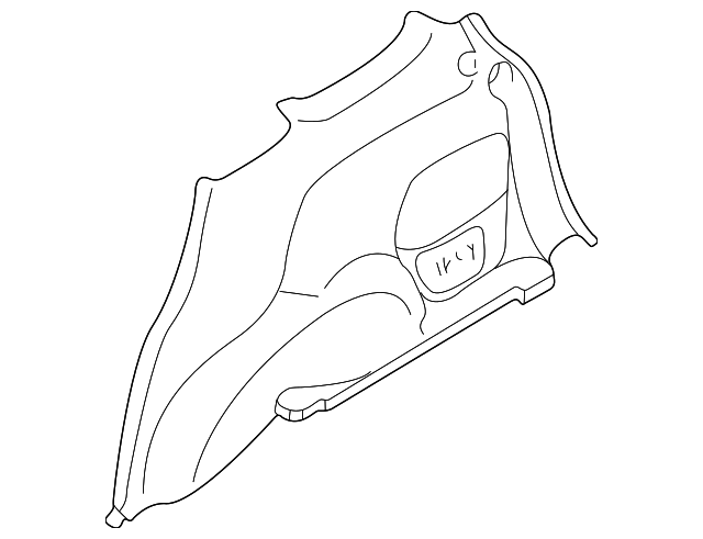 EC0168850L22 Деталь QTR TRIM PANEL, RIGHT