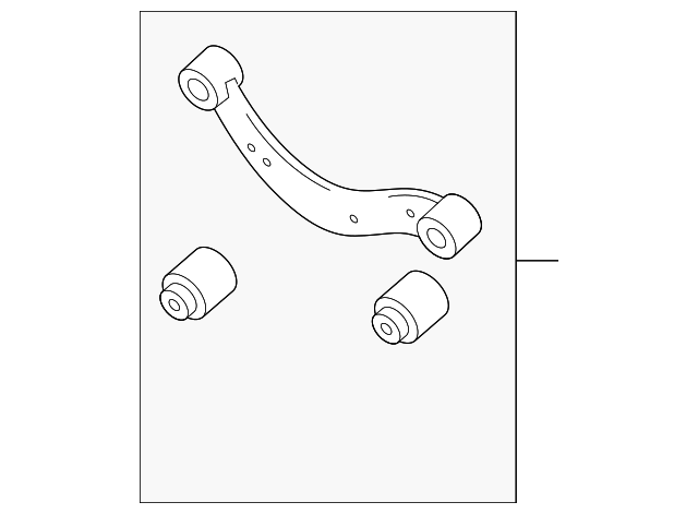 4620257L00 Деталь UPPER CNTRL ARM, LEFT
