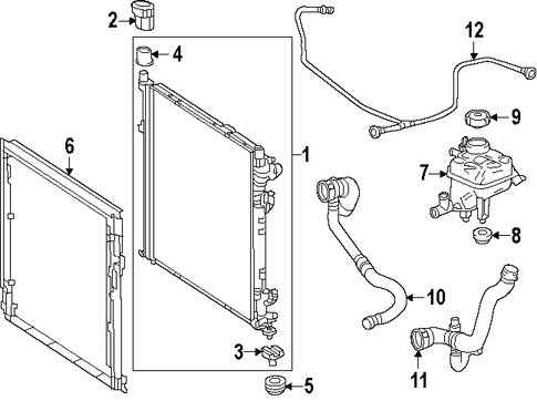 GL550 RADIATOR & COMPONENTS