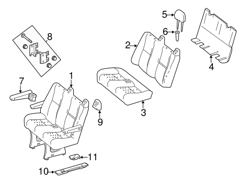 Sprinter 2500 REAR SEAT COMPONENTS 2