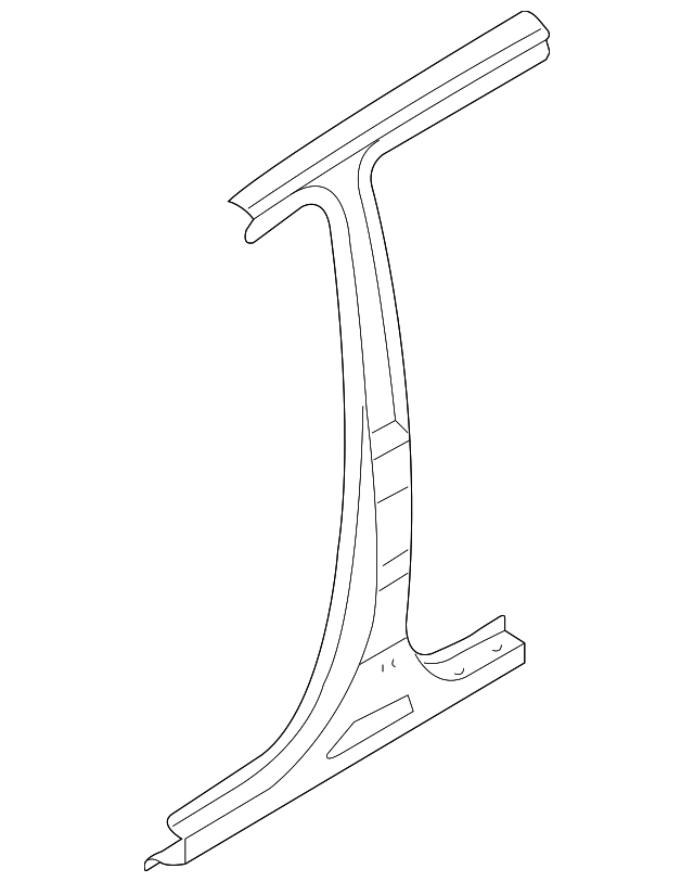 71401-3JB10 Деталь CENTER PILLAR, LEFT