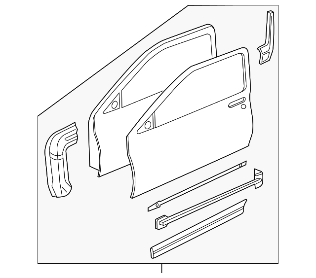 88955866 Деталь DOOR SHELL, RIGHT