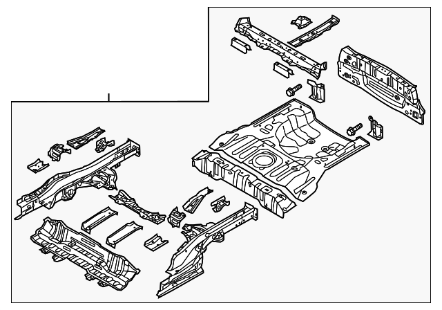 65500-B2500 FLOOR PAN ASSY