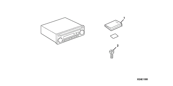 ACCESSORIES/TUNER (AM/FM/CD) for 2003 Honda ELEMENT #1