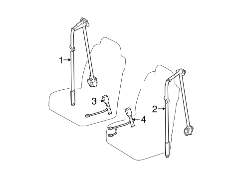 Solara FRONT SEAT BELTS