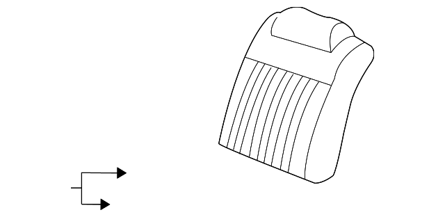 88953450 Деталь SEAT BACK COVER, LEFT