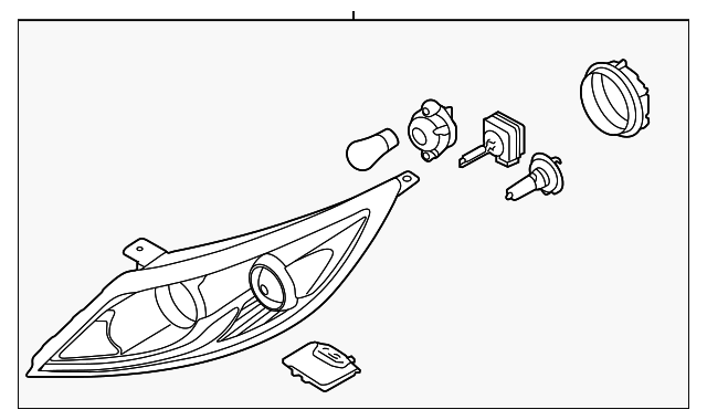 92101-3W510 Деталь HEADLAMP ASSY, LEFT