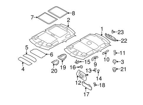 Cooper INTERIOR TRIM - ROOF
