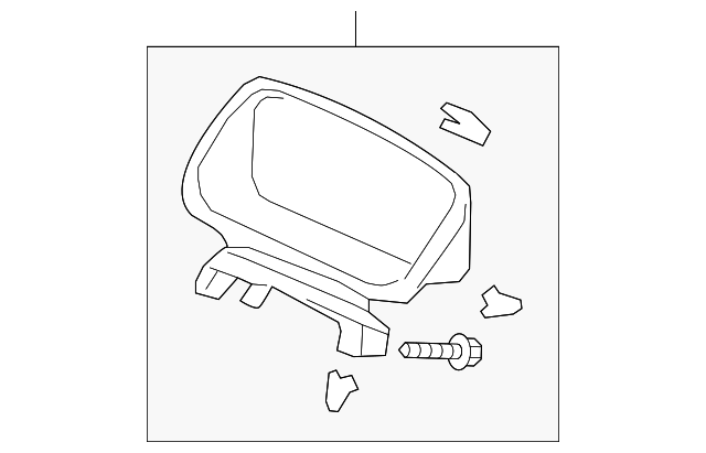 77200-T0A-A11ZA Деталь VISOR ASSY., METER *NH167L* (GRAPHITE BL