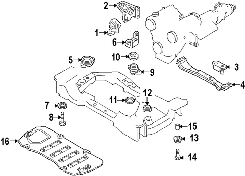 MPV ENGINE & TRANS MOUNTING 2