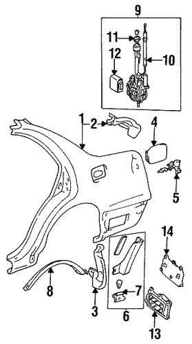GS300 QUARTER PANEL & COMPONENTS