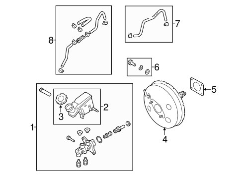 Sportage MASTER CYLINDER - COMPONENTS ON DASH PANEL