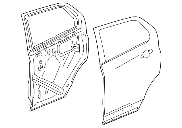 95400518 Деталь DOOR SHELL, RIGHT