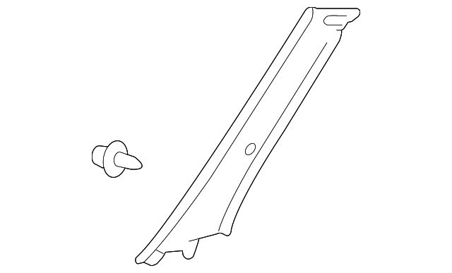 62220-48090-B0 WNDSHLD PLR TRIM, LEFT