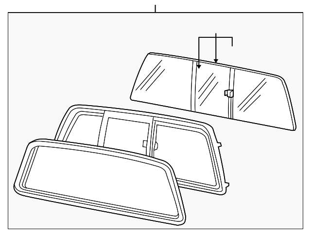 7C3Z-25422B30-A Деталь BACK GLASS