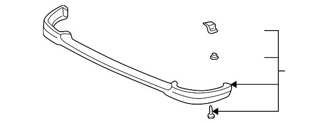 71110-ST7-R01ZB Деталь SPOILER, FR. AIR *NH592P* (STARLIGHT BLA