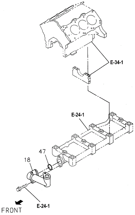 ENGINE/ENGINE OIL PIPING for 1995 Honda PASSPORT #1