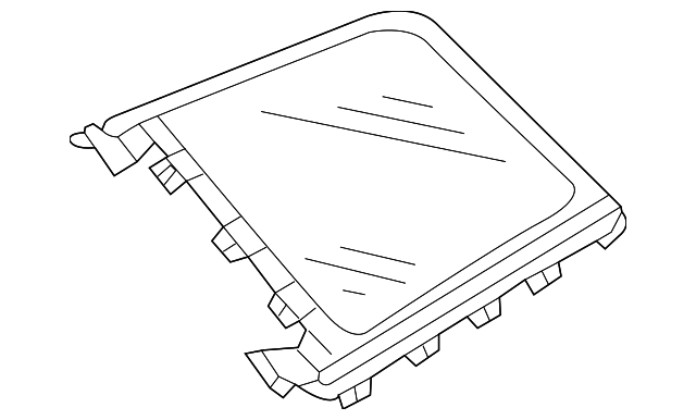 8E9-845-299-AF-NVB Деталь QTR GLASS, LEFT