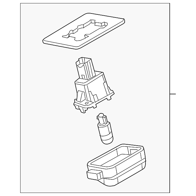 BHP1-51-270A Деталь LICENSE LAMP, LEFT