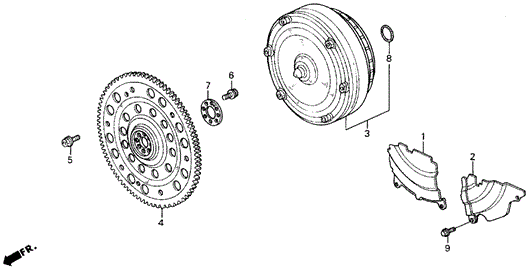 LEGEND COUPE AT TORQUE CONVERTER