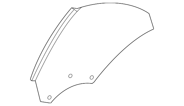 5008979AF Деталь QUARTER GLASS, LEFT