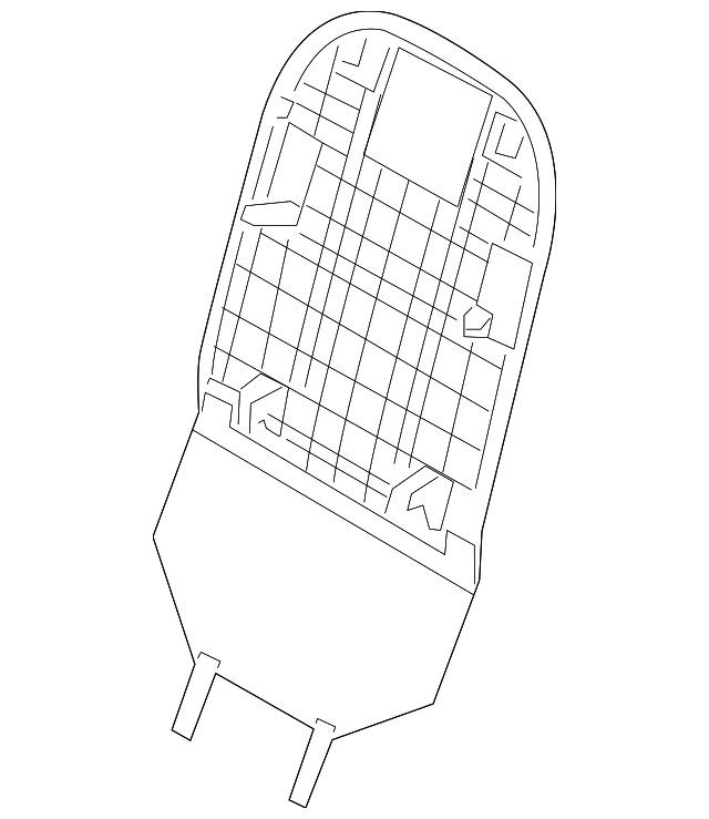 88390-B2050GA3 Деталь SEAT BACK PANEL, RIGHT