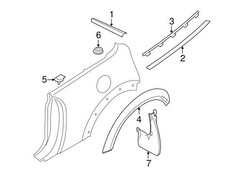 Cooper EXTERIOR TRIM - QUARTER PANEL 2