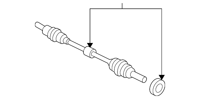 GP32-25-50XR-0D AXLE ASSY, RIGHT