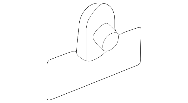 7D0-809-486 Деталь SEAT BELT MOUNT, LEFT