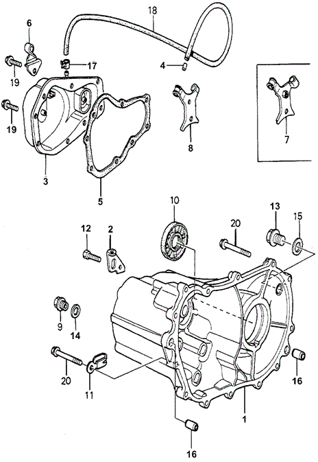 TRANSMISSION - MANUAL/MT TRANSMISSION HOUSING for 1979 Honda ACCORD HATCHBACK #1