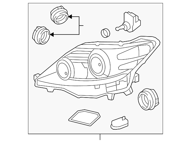 81145-50511 HEADLAMP ASSY, RIGHT