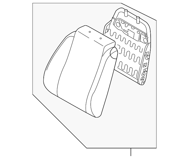 96891096 Деталь SEAT BACK ASSY, RIGHT
