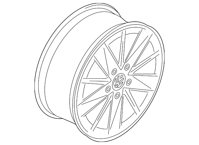 5G0-601-025-BA-8Z8 Деталь WHEEL, ALLOY