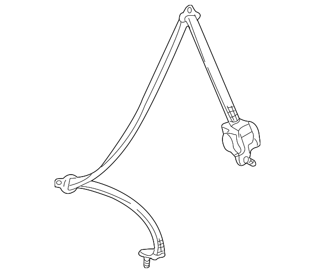 73370-08010-B0 Деталь BELT & RETRACTOR, LEFT