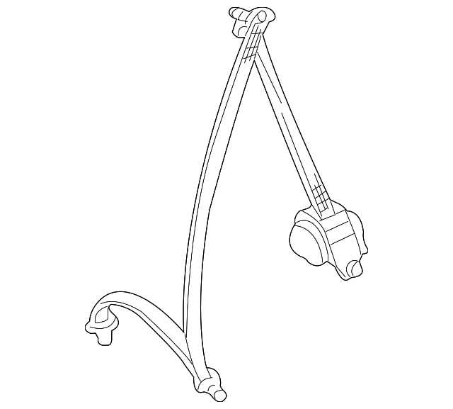 73360-08010-E0 Деталь BELT & RETRACTOR, RIGHT